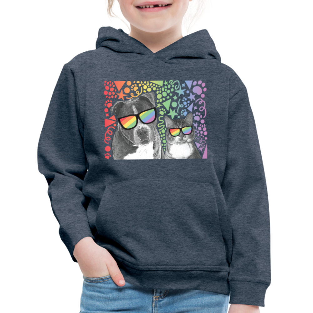 
                  
                    Pride Party Kids‘ Premium Hoodie - heather denim
                  
                