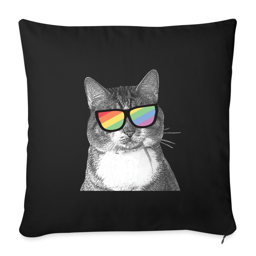 
                  
                    Pride Cat Throw Pillow Cover 18” x 18” - black
                  
                