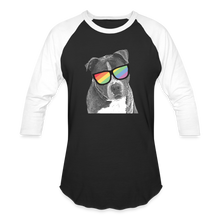 Load image into Gallery viewer, Pride Dog Baseball T-Shirt - black/white