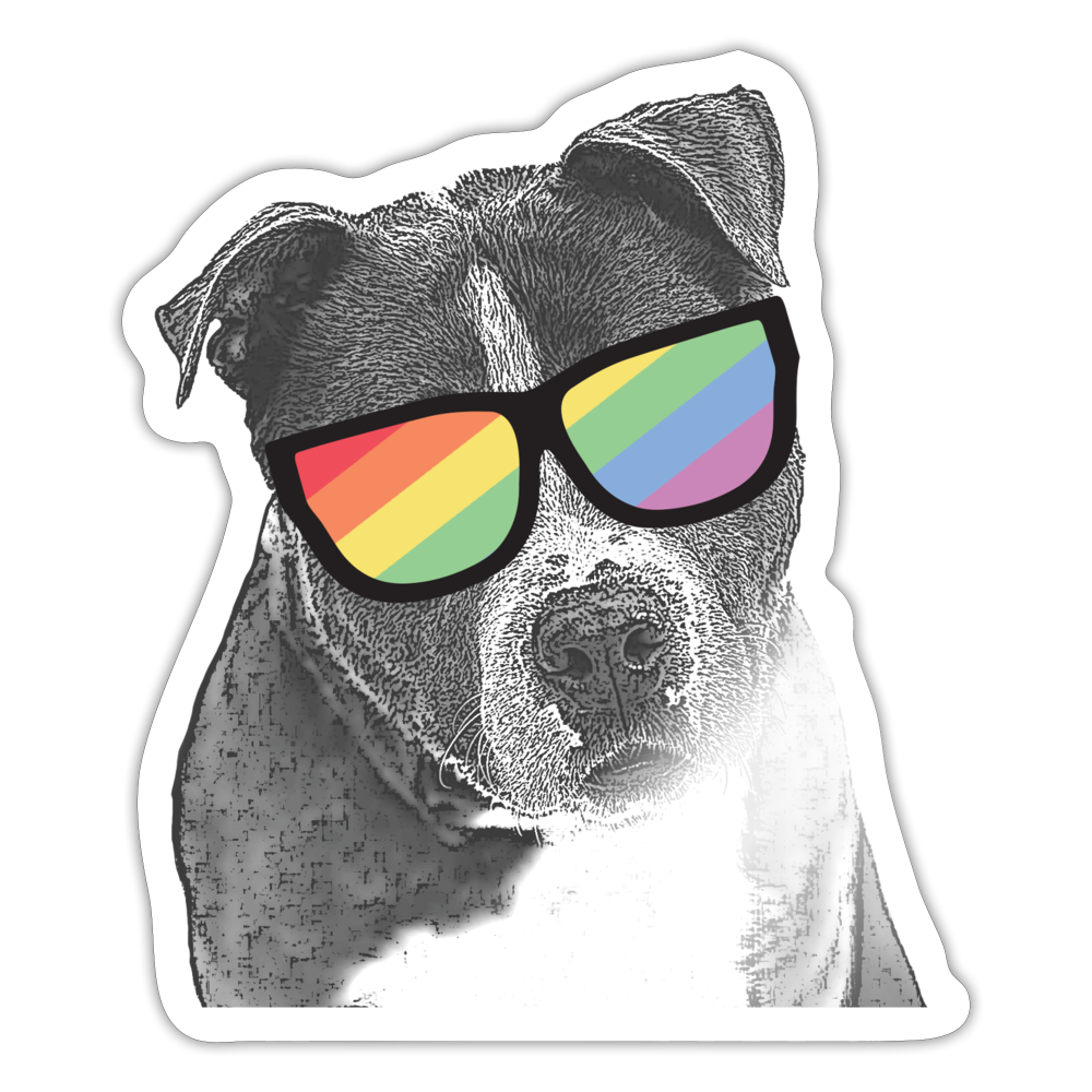 
                  
                    Pride Dog Sticker - white glossy
                  
                