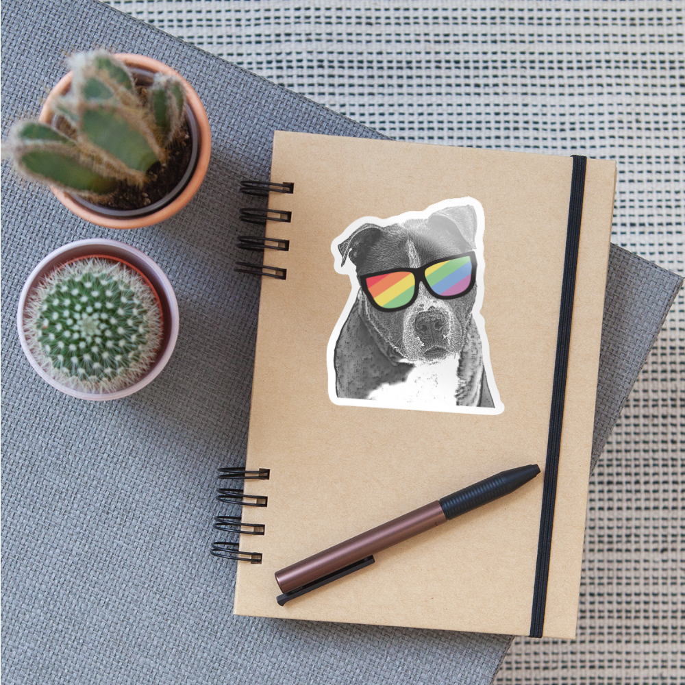 
                  
                    Pride Dog Sticker - white glossy
                  
                