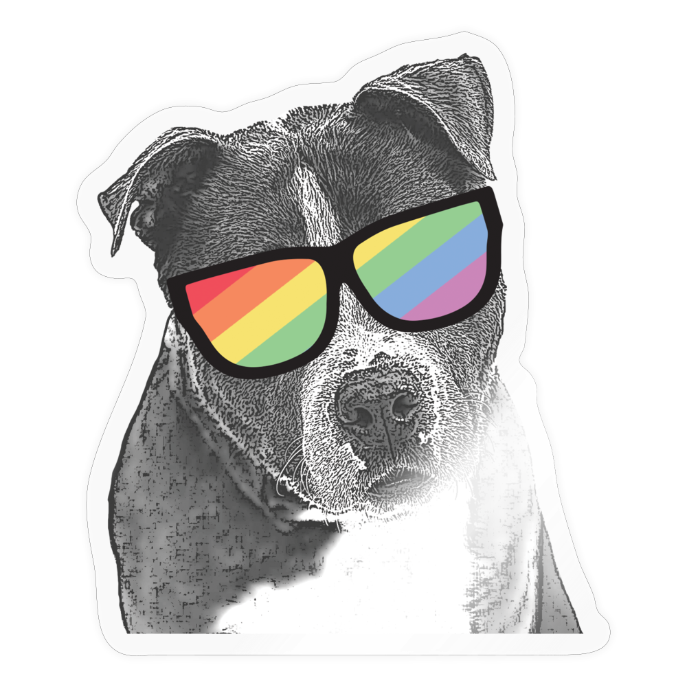 
                  
                    Pride Dog Sticker - transparent glossy
                  
                