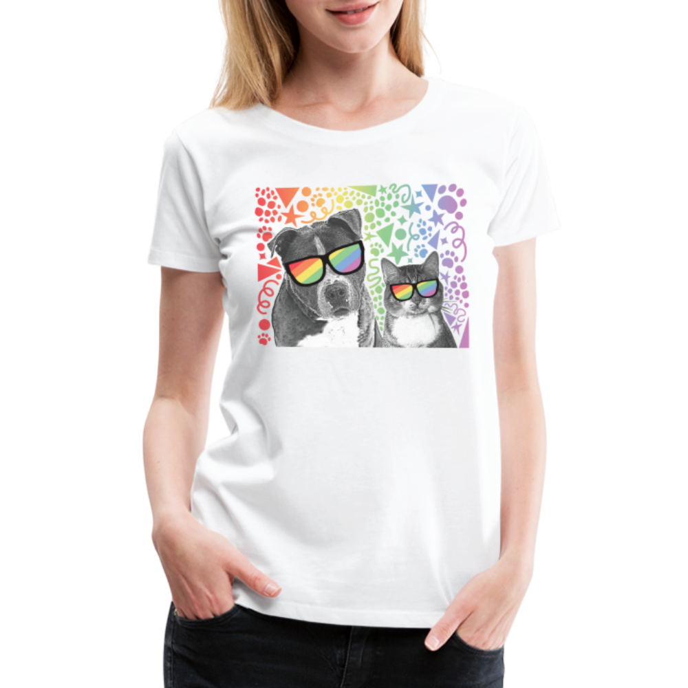 
                  
                    Pride Party Contoured Premium T-Shirt - white
                  
                
