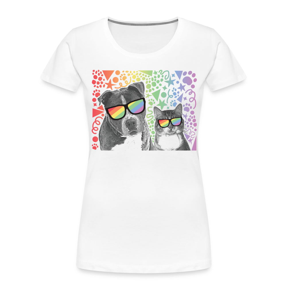 
                  
                    Pride Party Contoured Premium T-Shirt - white
                  
                