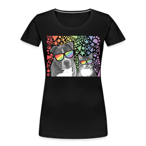 Pride Party Contoured Premium T-Shirt - black