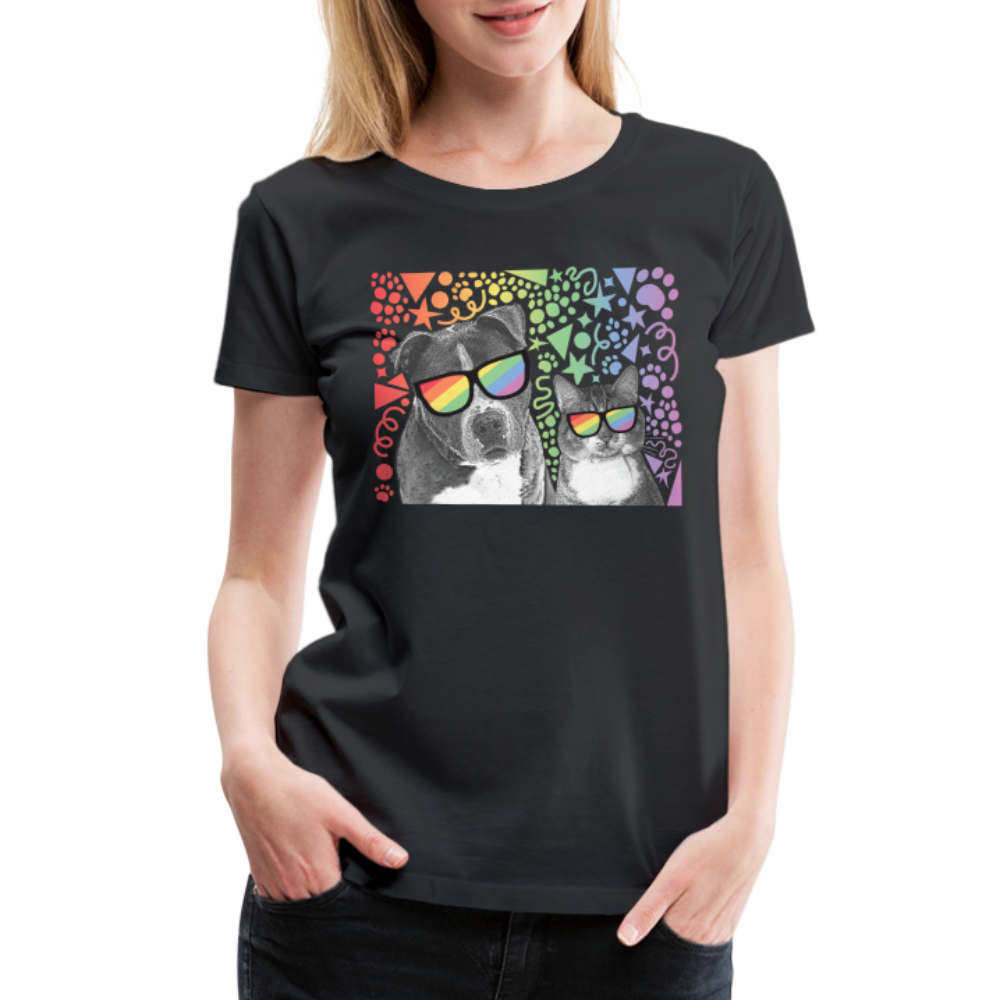 Pride Party Contoured Premium T-Shirt - black