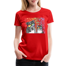 Load image into Gallery viewer, Pride Party Contoured Premium T-Shirt - red