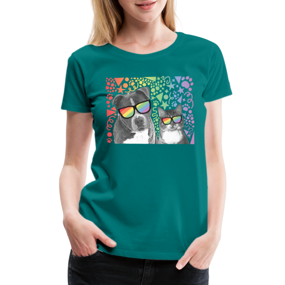 
                  
                    Pride Party Contoured Premium T-Shirt - teal
                  
                