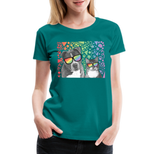 Load image into Gallery viewer, Pride Party Contoured Premium T-Shirt - teal