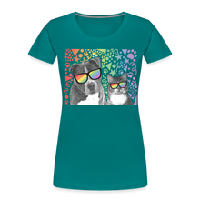 Load image into Gallery viewer, Pride Party Contoured Premium T-Shirt - teal