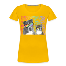 Load image into Gallery viewer, Pride Party Contoured Premium T-Shirt - sun yellow