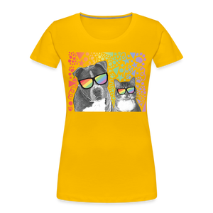 Pride Party Contoured Premium T-Shirt - sun yellow