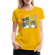 Load image into Gallery viewer, Pride Party Contoured Premium T-Shirt - sun yellow