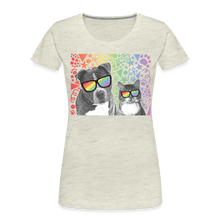 Load image into Gallery viewer, Pride Party Contoured Premium T-Shirt - heather oatmeal