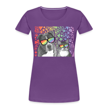 Load image into Gallery viewer, Pride Party Contoured Premium T-Shirt - purple