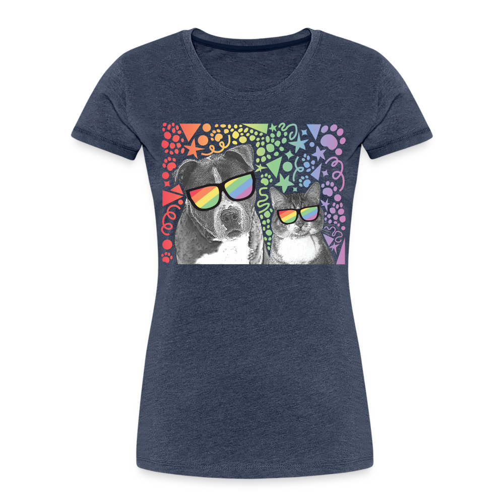 
                  
                    Pride Party Contoured Premium T-Shirt - heather blue
                  
                