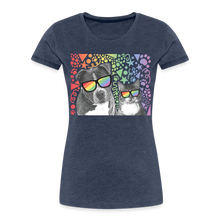 Load image into Gallery viewer, Pride Party Contoured Premium T-Shirt - heather blue