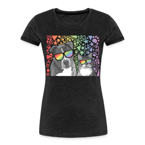 Pride Party Contoured Premium T-Shirt - charcoal grey