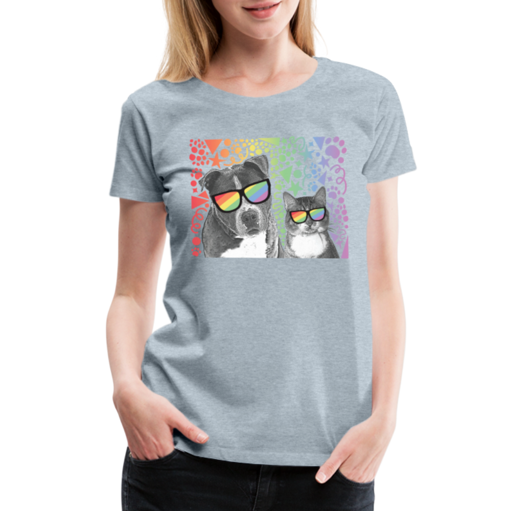
                  
                    Pride Party Contoured Premium T-Shirt - heather ice blue
                  
                