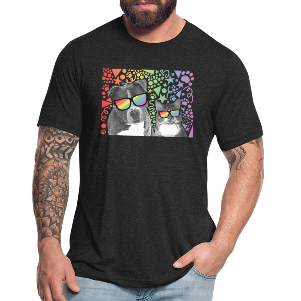 
                  
                    Pride Party Tri-Blend T-Shirt - heather black
                  
                