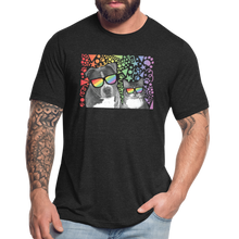Load image into Gallery viewer, Pride Party Tri-Blend T-Shirt - heather black