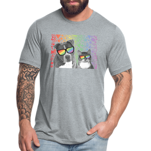 Pride Party Tri-Blend T-Shirt - heather grey