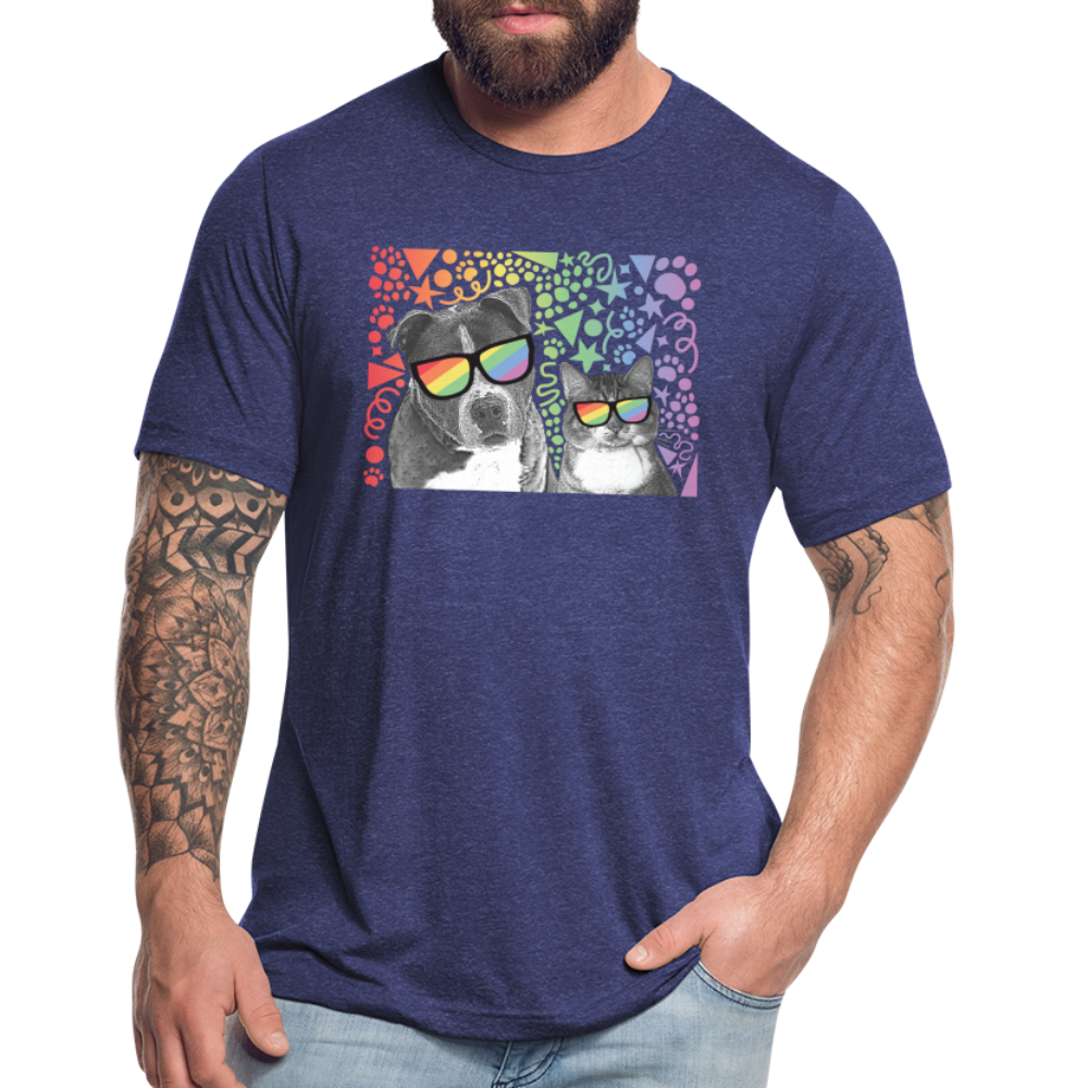 
                  
                    Pride Party Tri-Blend T-Shirt - heather indigo
                  
                