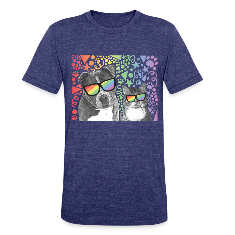 
                  
                    Pride Party Tri-Blend T-Shirt - heather indigo
                  
                