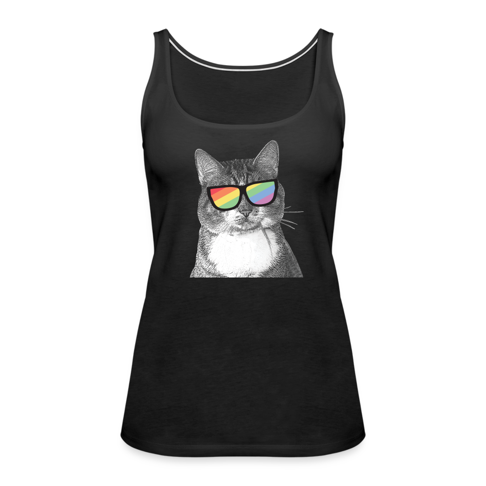 
                  
                    Pride Cat Contoured Premium Tank Top - black
                  
                