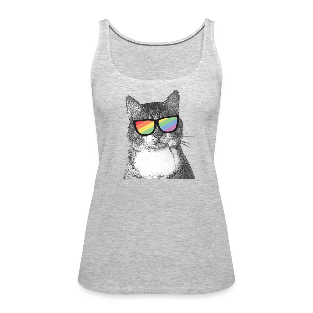 
                  
                    Pride Cat Contoured Premium Tank Top - heather gray
                  
                