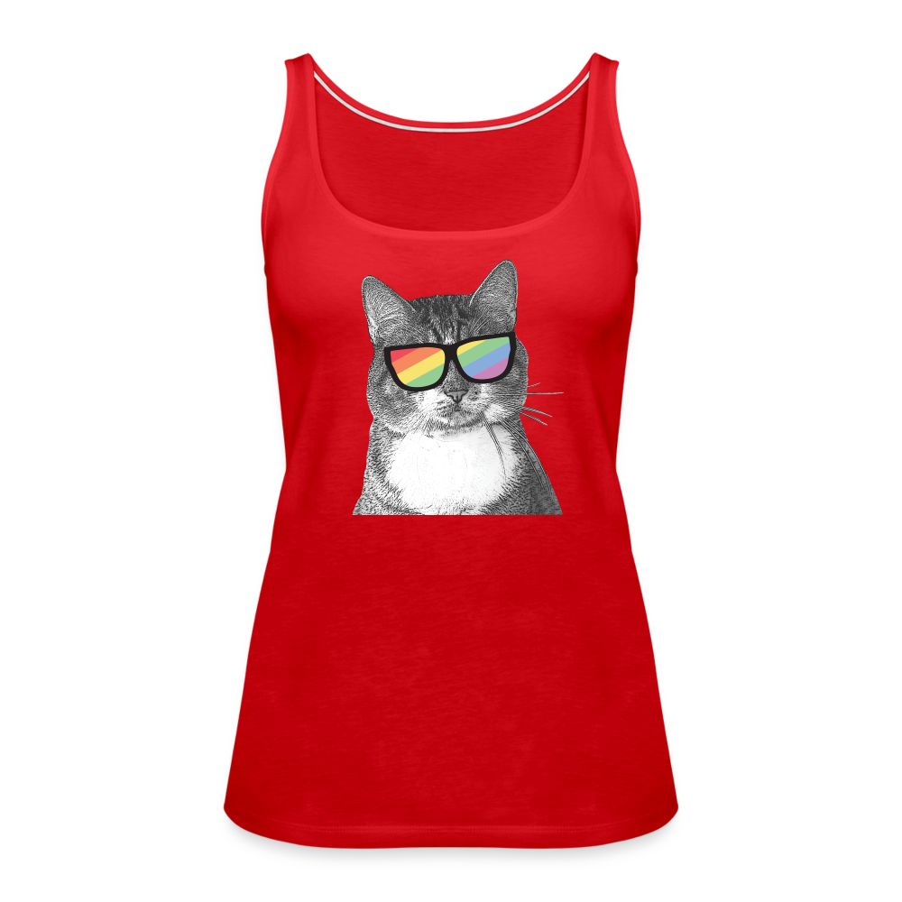 
                  
                    Pride Cat Contoured Premium Tank Top - red
                  
                