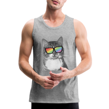 Load image into Gallery viewer, Pride Cat Classic Premium Tank - heather gray