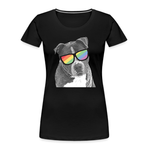 Pride Dog Contoured Premium T-Shirt - black