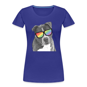 Pride Dog Contoured Premium T-Shirt - royal blue