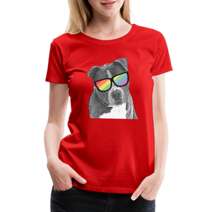 Pride Dog Contoured Premium T-Shirt - red