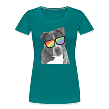 Load image into Gallery viewer, Pride Dog Contoured Premium T-Shirt - teal