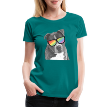 Load image into Gallery viewer, Pride Dog Contoured Premium T-Shirt - teal
