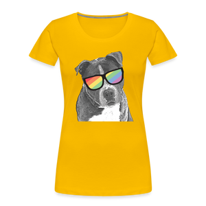 Pride Dog Contoured Premium T-Shirt - sun yellow
