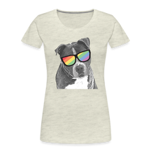 Load image into Gallery viewer, Pride Dog Contoured Premium T-Shirt - heather oatmeal
