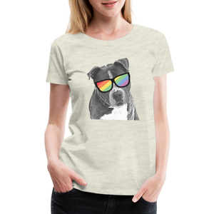 Pride Dog Contoured Premium T-Shirt - heather oatmeal