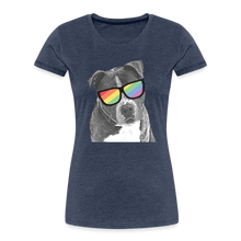 Load image into Gallery viewer, Pride Dog Contoured Premium T-Shirt - heather blue