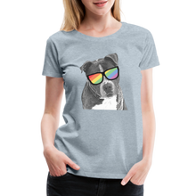 Load image into Gallery viewer, Pride Dog Contoured Premium T-Shirt - heather ice blue