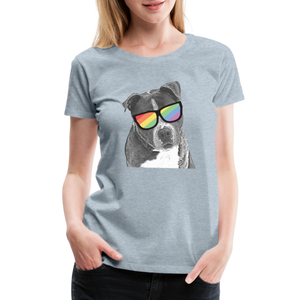 Pride Dog Contoured Premium T-Shirt - heather ice blue