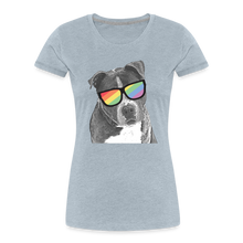 Load image into Gallery viewer, Pride Dog Contoured Premium T-Shirt - heather ice blue