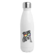 Load image into Gallery viewer, Pride Dog Insulated Stainless Steel Water Bottle - white
