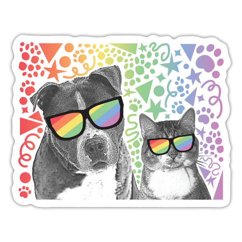 Pride Party Sticker - white matte