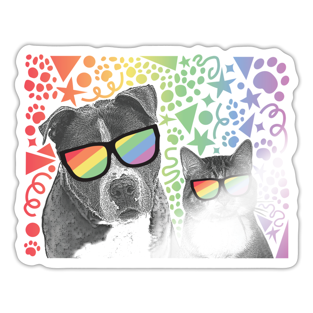 
                  
                    Pride Party Sticker - white glossy
                  
                