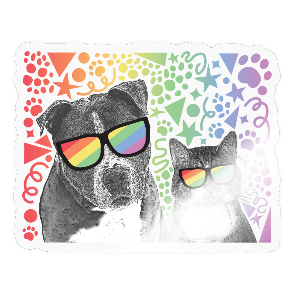 
                  
                    Pride Party Sticker - transparent glossy
                  
                