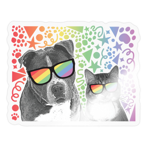 Pride Party Sticker - transparent glossy