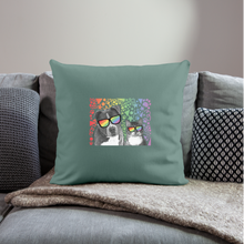 Load image into Gallery viewer, Pride Party Throw Pillow Cover 18” x 18” - cypress green